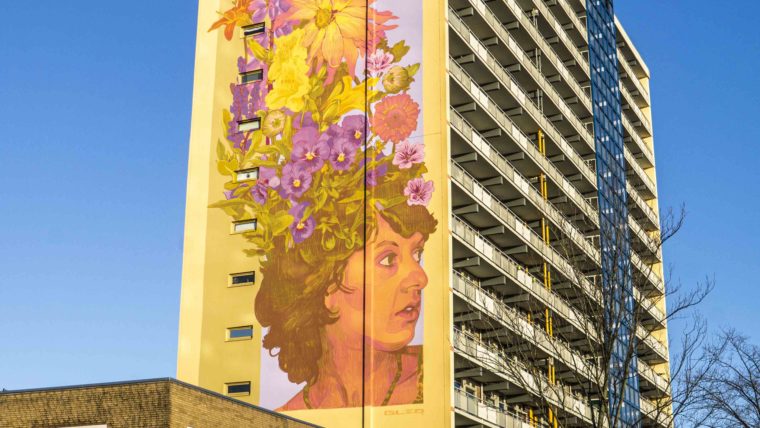 Untitled mural, photo from The Hague Muurschilderingen