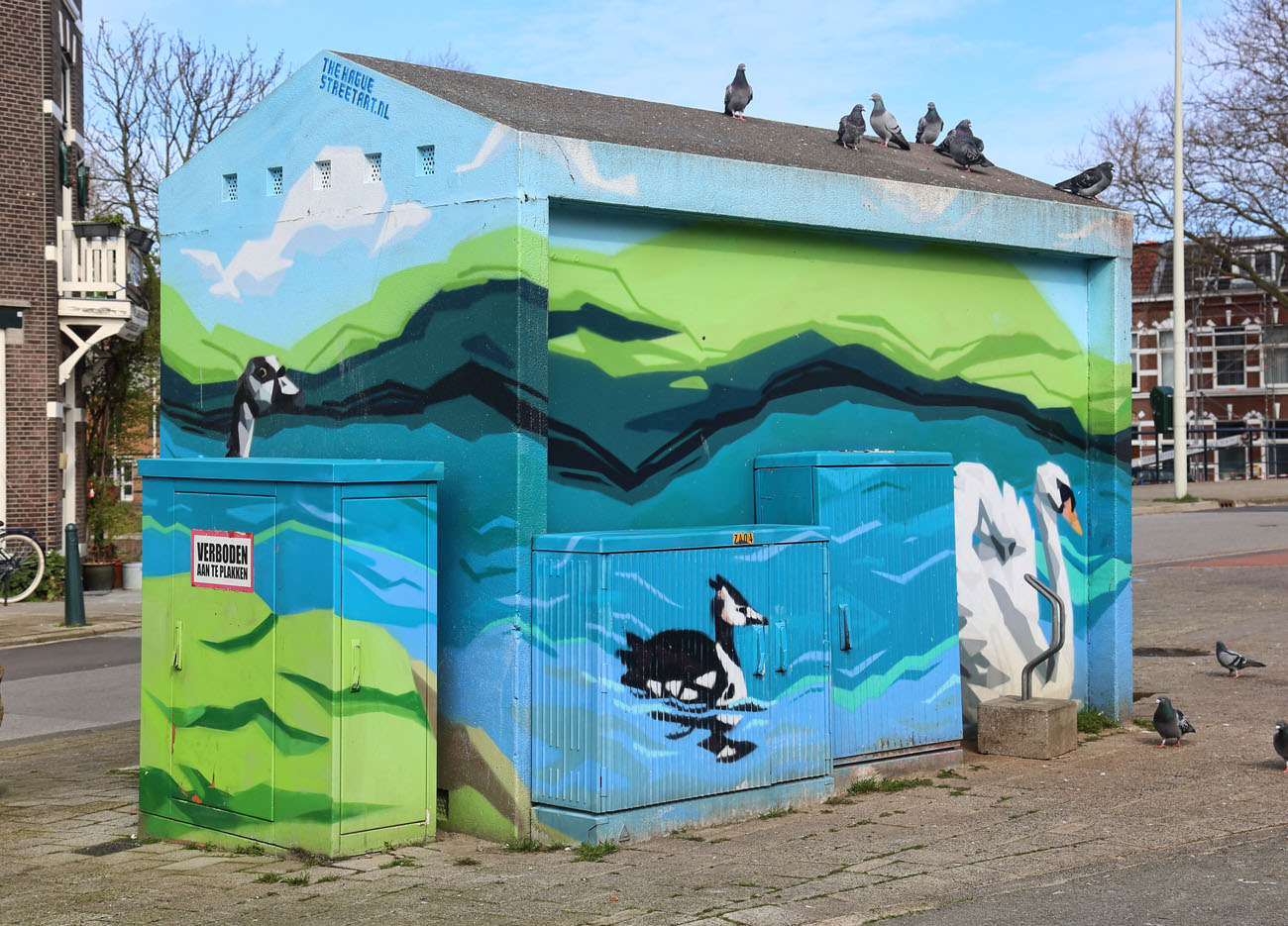 Untitled mural, photo from The Hague Muurschilderingen