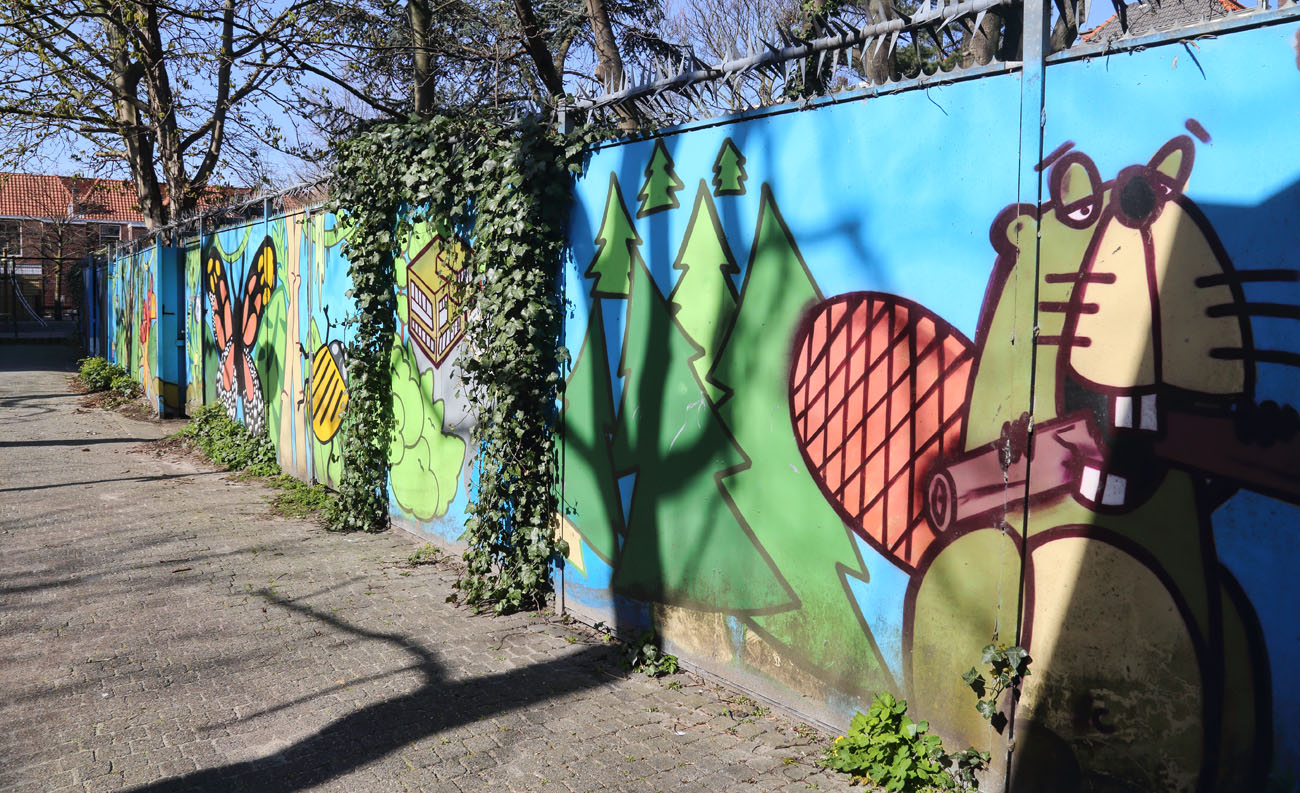 Untitled mural, photo from The Hague Muurschilderingen