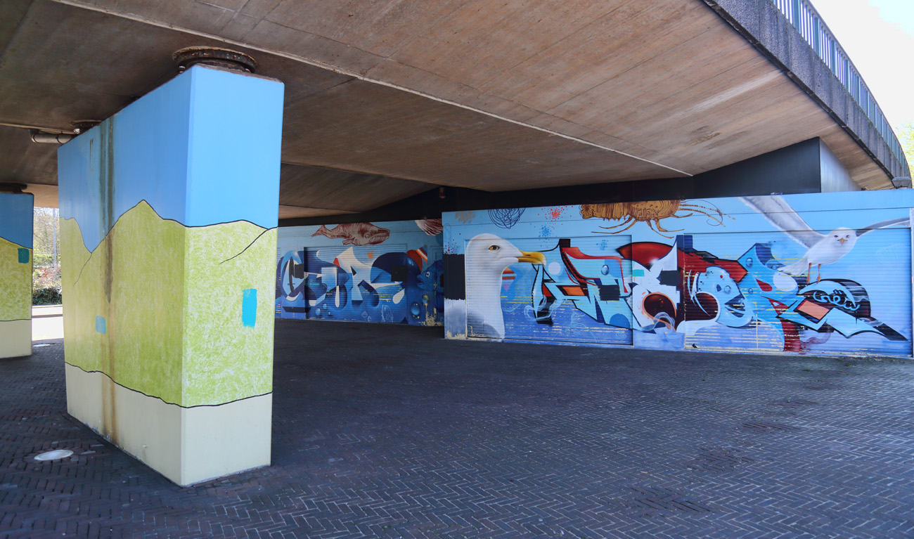 Untitled mural, photo from The Hague Muurschilderingen