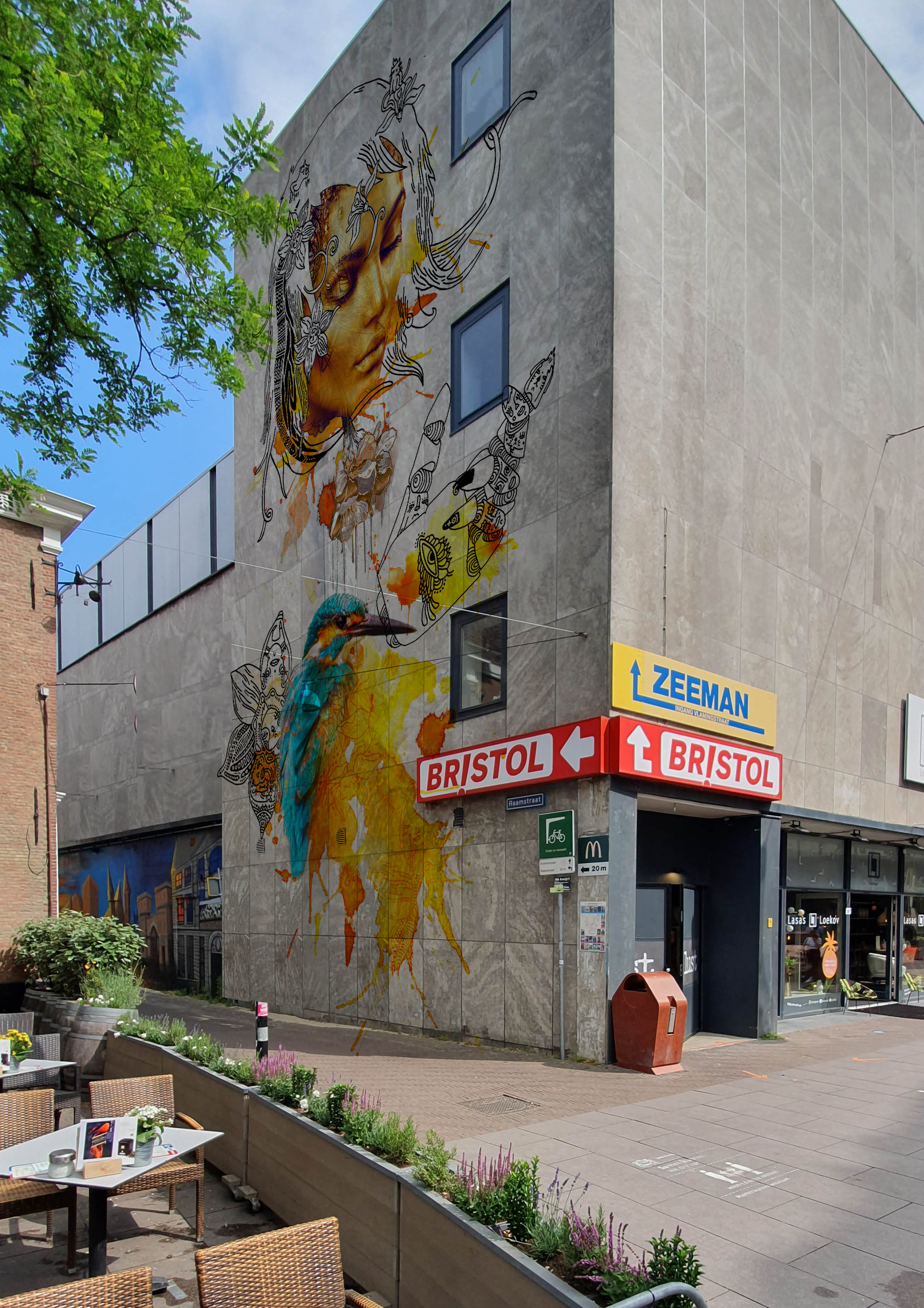 Untitled mural, photo from The Hague Muurschilderingen
