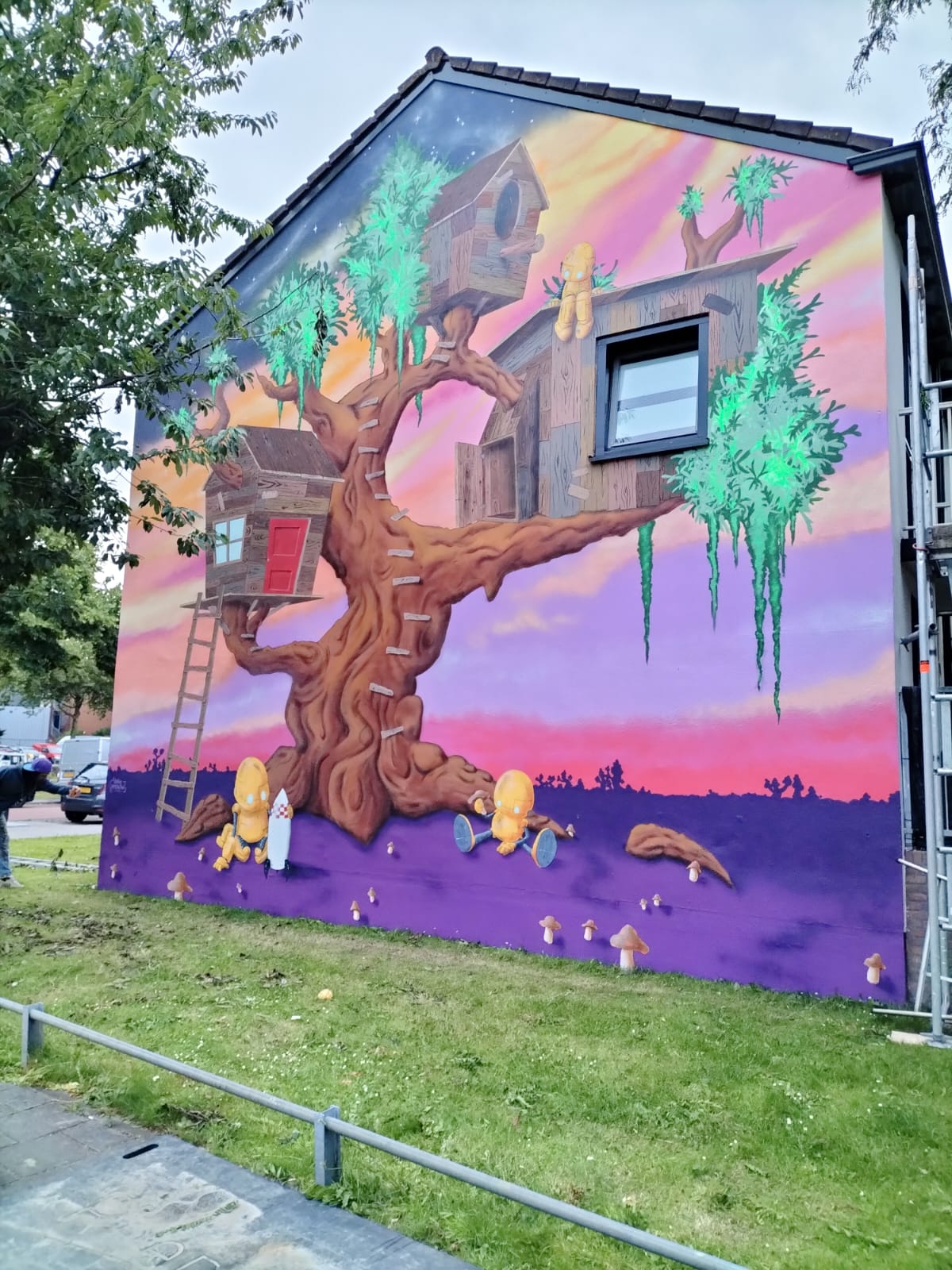 Untitled mural, photo from The Hague Muurschilderingen