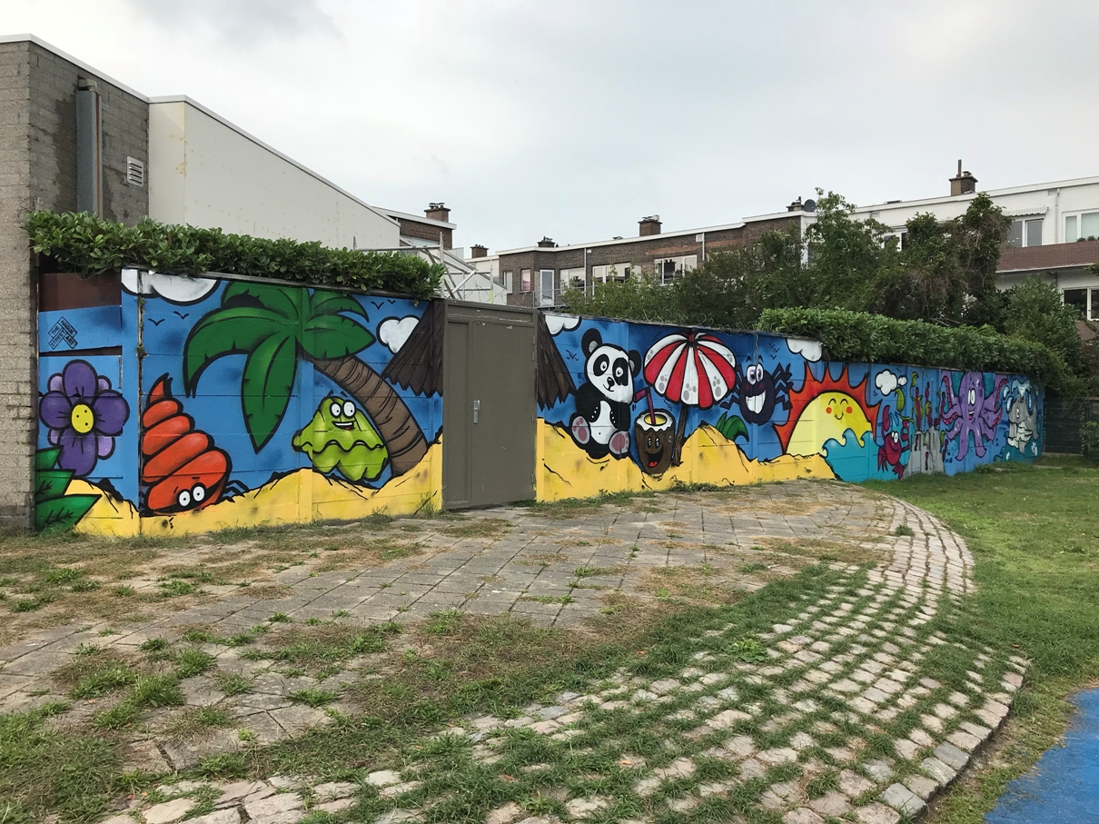 Untitled mural, photo from The Hague Muurschilderingen