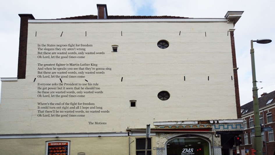 Untitled mural, photo from The Hague Muurschilderingen